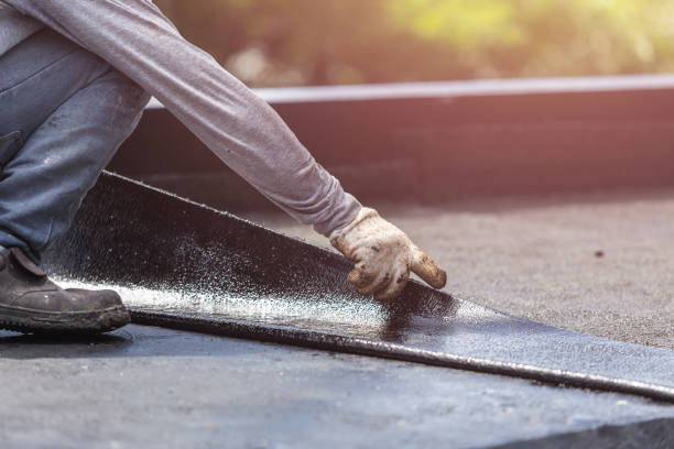 Professional Waterproofing technician working in Bloomingdale, NJ